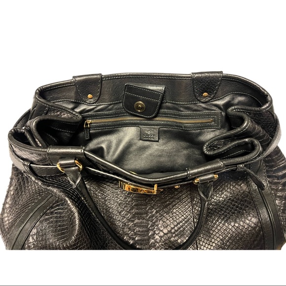 GUCCI X-Large GG Running Python Tote Bag - Picture 6 of 7
